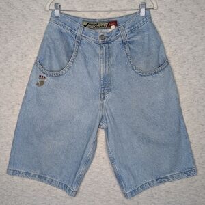 90s JNCO Light Wash Denim Skater Shorts Sz32